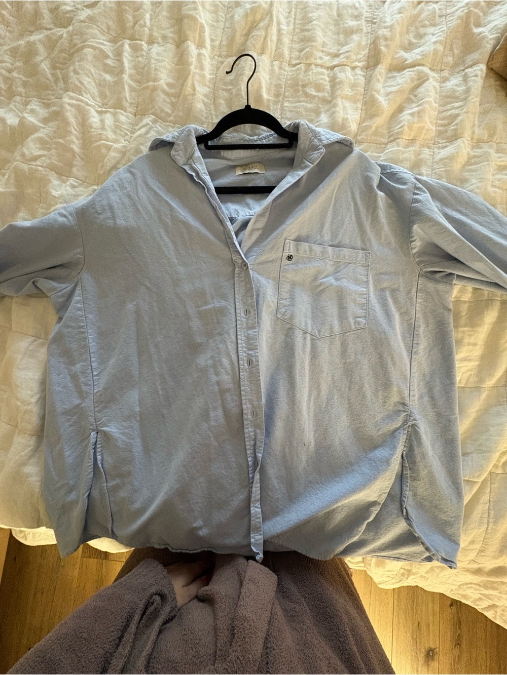 DISSH Light Blue Relaxed Button-Up Shirt - Picture 7 of 9